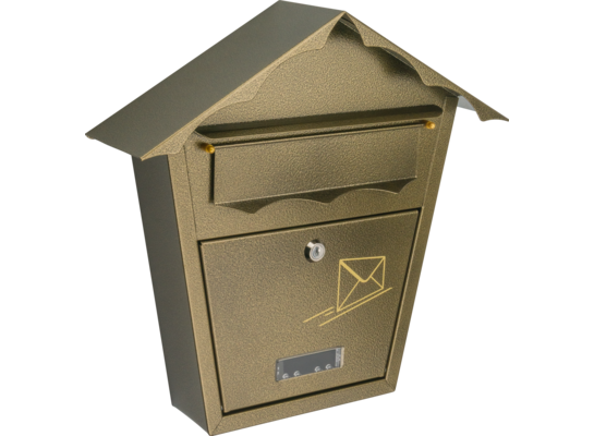 Skrzynka na listy domek an/zloty