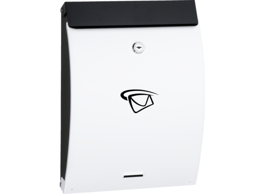 Skrzynka na listy BW12 biało-czarna