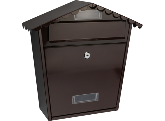 Skrzynka na listy Domek RODOS braz