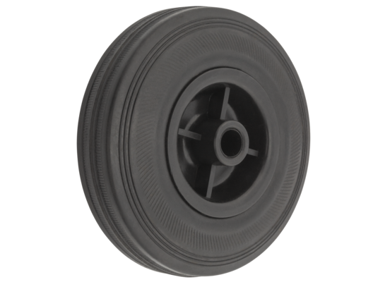 Koło kauczukowe czarne 125 mm/125 kg