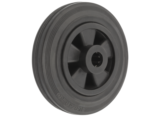 Koło kauczukowe czarne 200 mm/200 kg