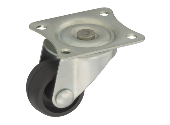 Zestaw z kołem 25 mm/12 kg, płyta obrotowa