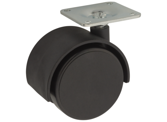 Kółko meblowe 40 mm/25 kg płyta mocująca