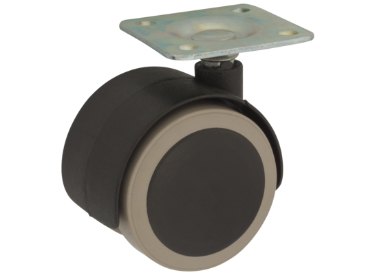 Kółko meblowe 40 mm/25 kg płyta mocująca do paneli