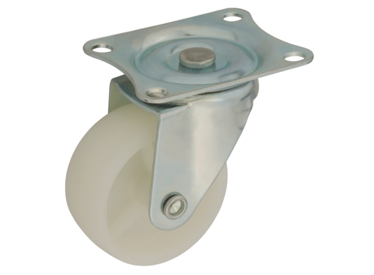 Zestaw jezdny koło poliamidowe 50 mm/50 kg, płyta obrotowa