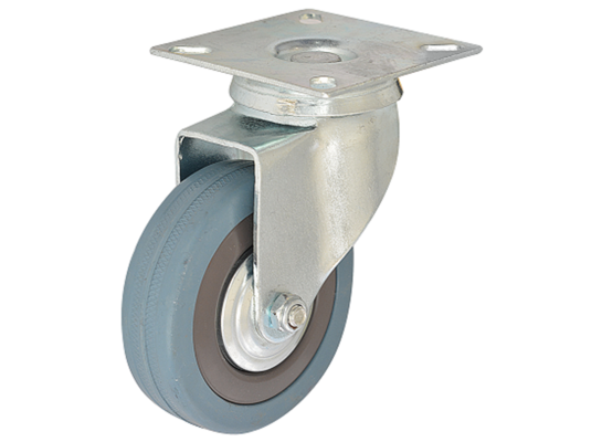 Zestaw jezdny obrotowy 50 mm/40 kg płyta mocująca bieżnik gumowy