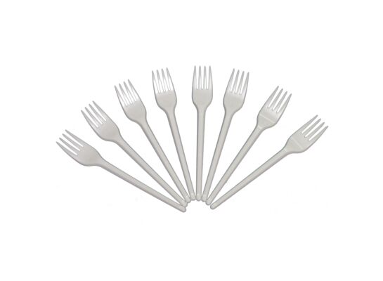 Widelec biały 12 sztuk