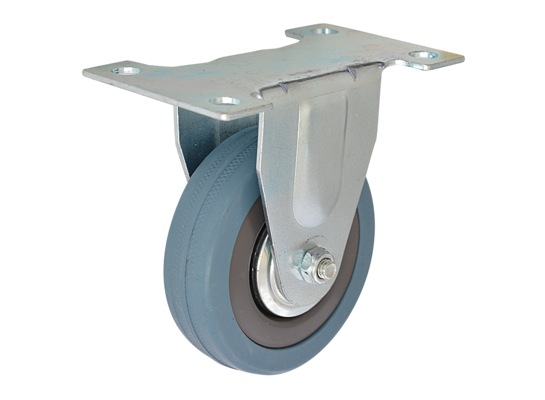 Zestaw jezdny stały 100 mm/65 kg płyta mocująca bieżnik gumowy