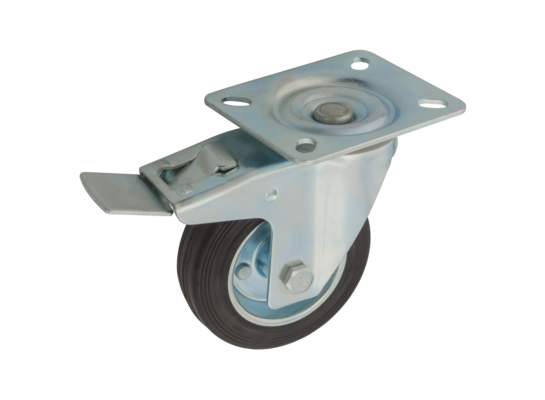 Zestaw jezdny obrotowy z hamulcem 100 mm/100 kg