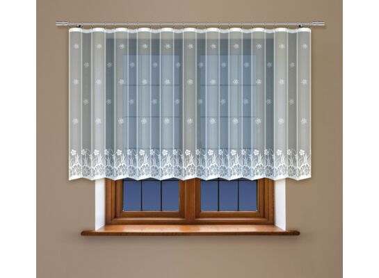 Firanka gotowa z taśmą marszczącą 90 x 300 cm