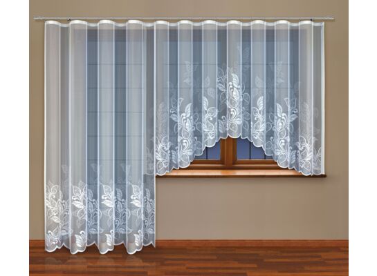 Firanka gotowa z taśmą marszczącą 250 x 200 cm