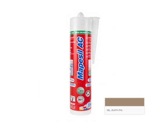 Silikon MAPESIL AC N.135 złoty pył 310 ml Mapei
