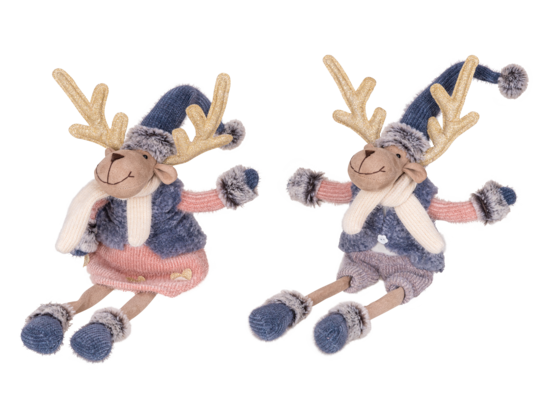 Figurka Renifer siedzący mix