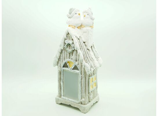 Figura ceramiczna Domek LED