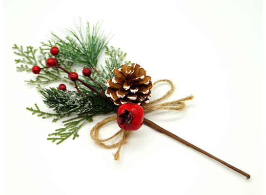 Gałązka z szyszką 34 cm