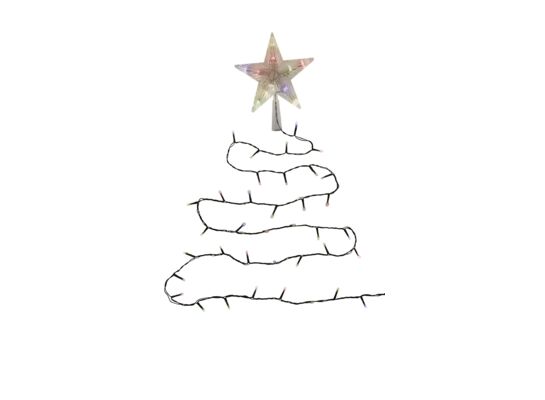 Lampki zakończone szpicem w kształcie gwiazdy LED zimny biały