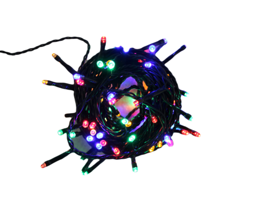 Lampki łańcuch świetlny zewnętrzny 300 LED 5 m wielokolorowe