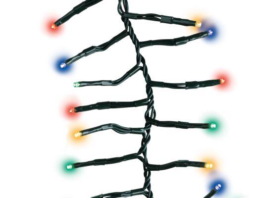Lampki zewnętrzne 936 LED gęsto plecione 12 m wielokolorowe