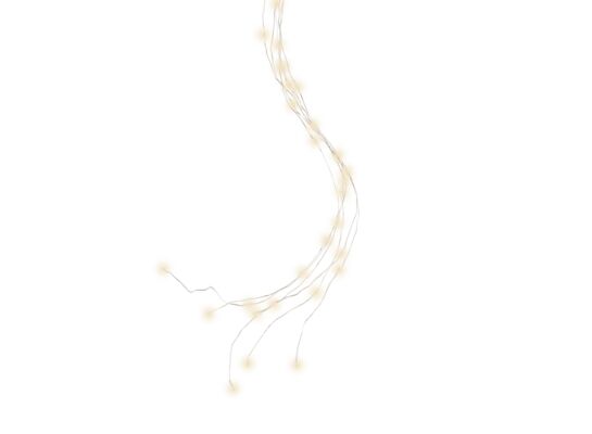 Lampki zewnętrzne 408 LED nakładane od góry na choinkę 1,9 m ciepły biały