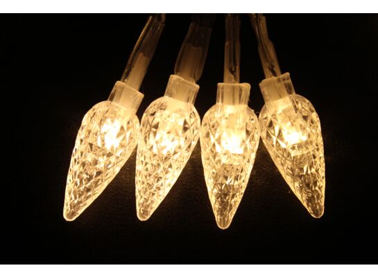 Lampki wewnętrzne/zewnętrzne 40 LED 2,5 cm ciepły biały