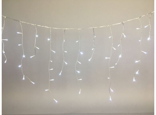 Lampki zewnętrzne kurtyna 480 LED 6 m zimny biały