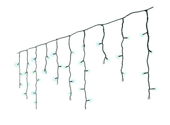 Lampki zewnętrzne kurtyna sople 490 LED zimny biały