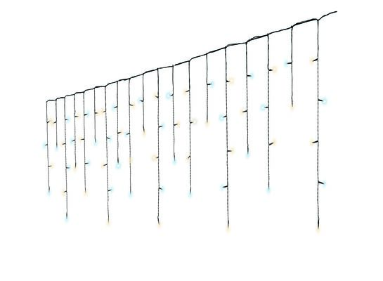 Lampki zewnętrzne kurtyna 175 LED ciepły/zimny biały