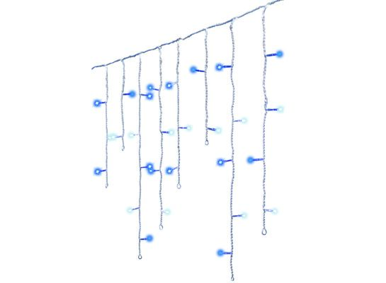 Lampki zewnętrzne kurtyna 175 LED zimny biały/niebieski