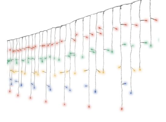 Lampki zewnętrzne kurtyna 175 LED wielokolorowe