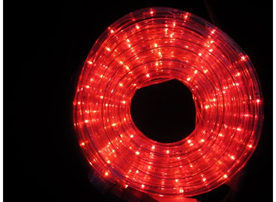 Lampki zewnętrzne wąż 360 LED 10 m czerwone