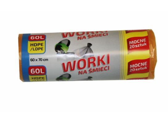 Worek na śmieci Lux 60 l 20 szt. Brico