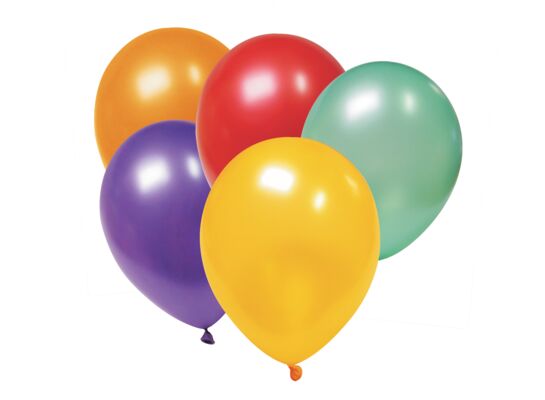 Balon metalizowany 10" mix kolorów 50 sztuk