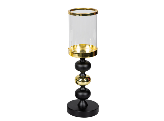 Świecznik ze złotymi elementami 39 cm