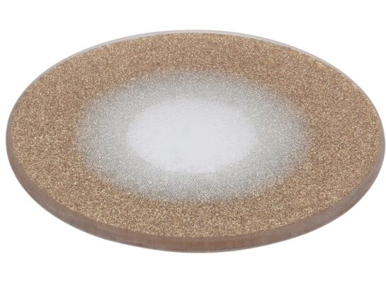 Podstawka pod świece z brokatem złota 15 cm