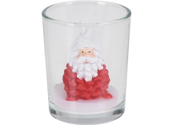 Świeczka w szkle czerwona 6,7 x 5,5 cm