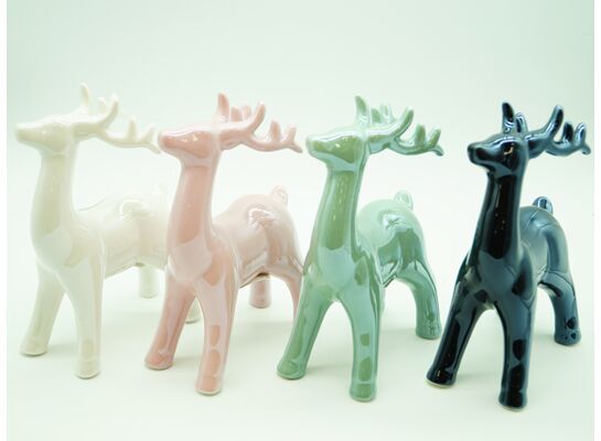 Figurka ceramiczna renifer 19,2 cm