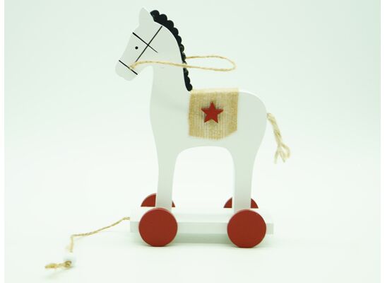 Figurka drewniana Konik 18 cm