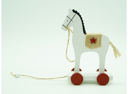 Figurka drewniana Konik 15 cm