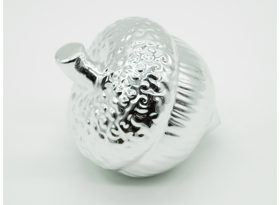 Żołądź ceramiczny srebrny