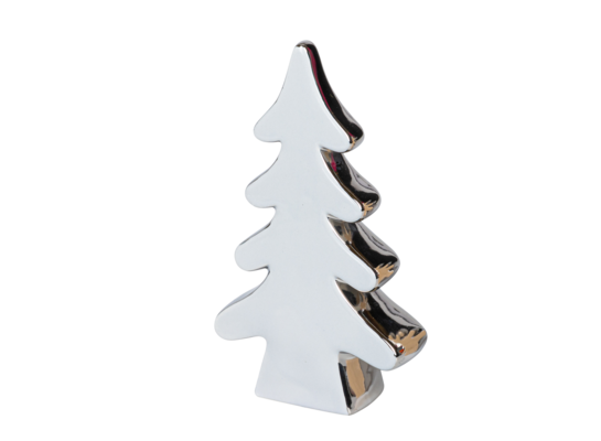 Figurka ceramiczna Choinka szary 28,7 cm