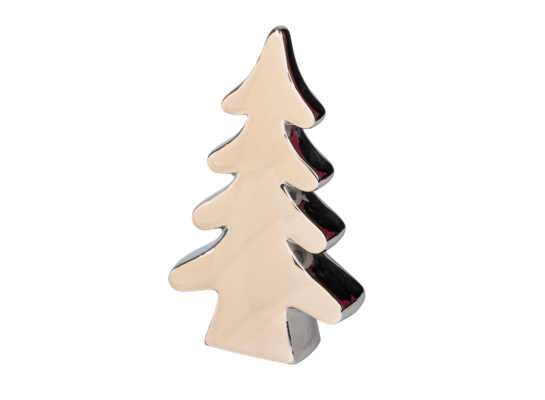 Figurka ceramiczna Choinka beż 28,7 cm