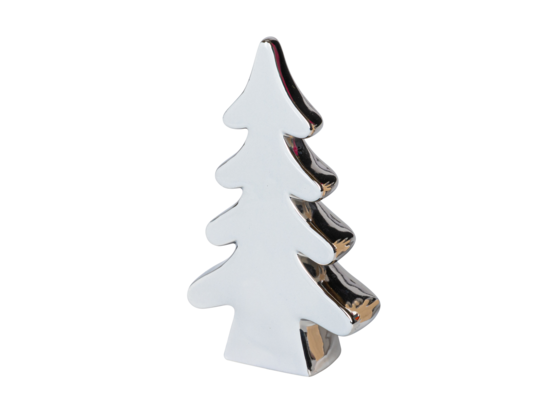 Figurka ceramiczna Choinka szary 21,8 cm