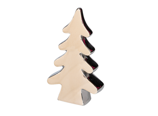 Figurka ceramiczna Choinka beż 21,8 cm