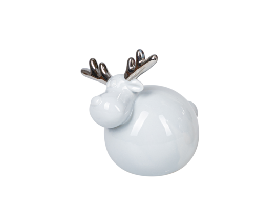 Figurka ceramiczna Renifer szary 16,8 cm