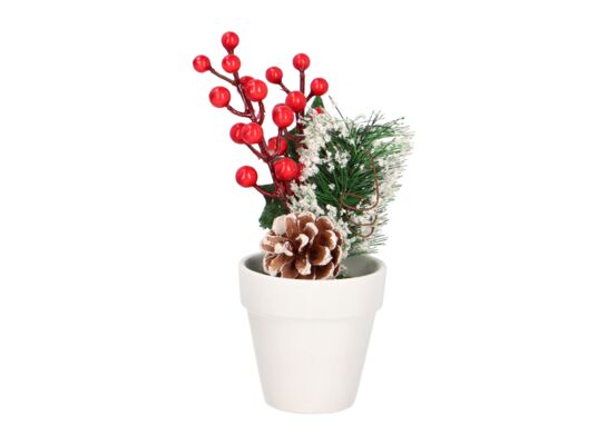 Dekoracja 26 cm w ceramicznej doniczce