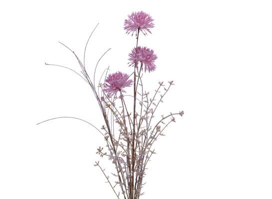 Gałązka dekoracyjna z brokatem 68 cm różowy