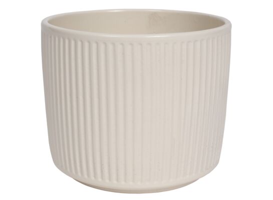 Osłonka ceramiczna cylinder 12 cm krem