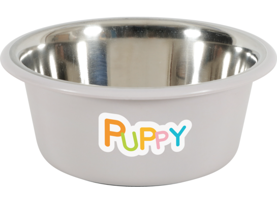 Miska plastikowa PUPPY z podstawką antypoślizgową 16,5 cm 850 ml jasny brąz ZOLUX