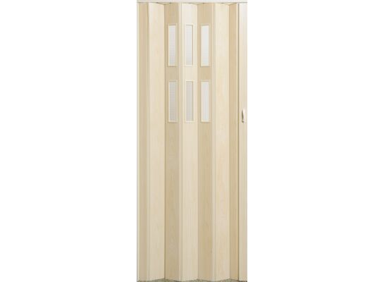 Drzwi harmonijkowe PIONEER GLASS 051 84 x 202 cm klon