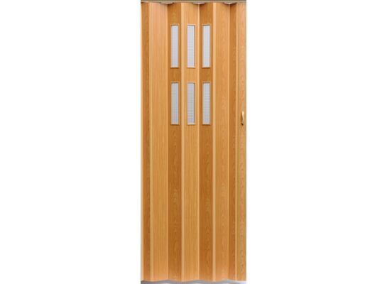 Drzwi harmonijkowe PIONEER GLASS 616 84 x 202 cm jabłoń